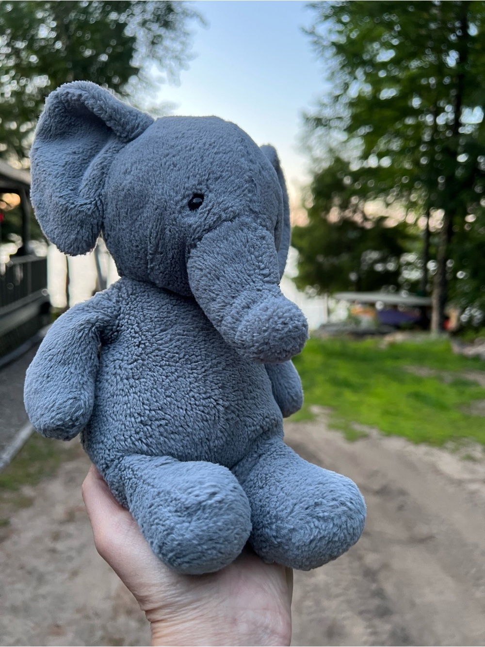 Jellycat Gray Plush Nimbus Elephant with Jellycat Tag
